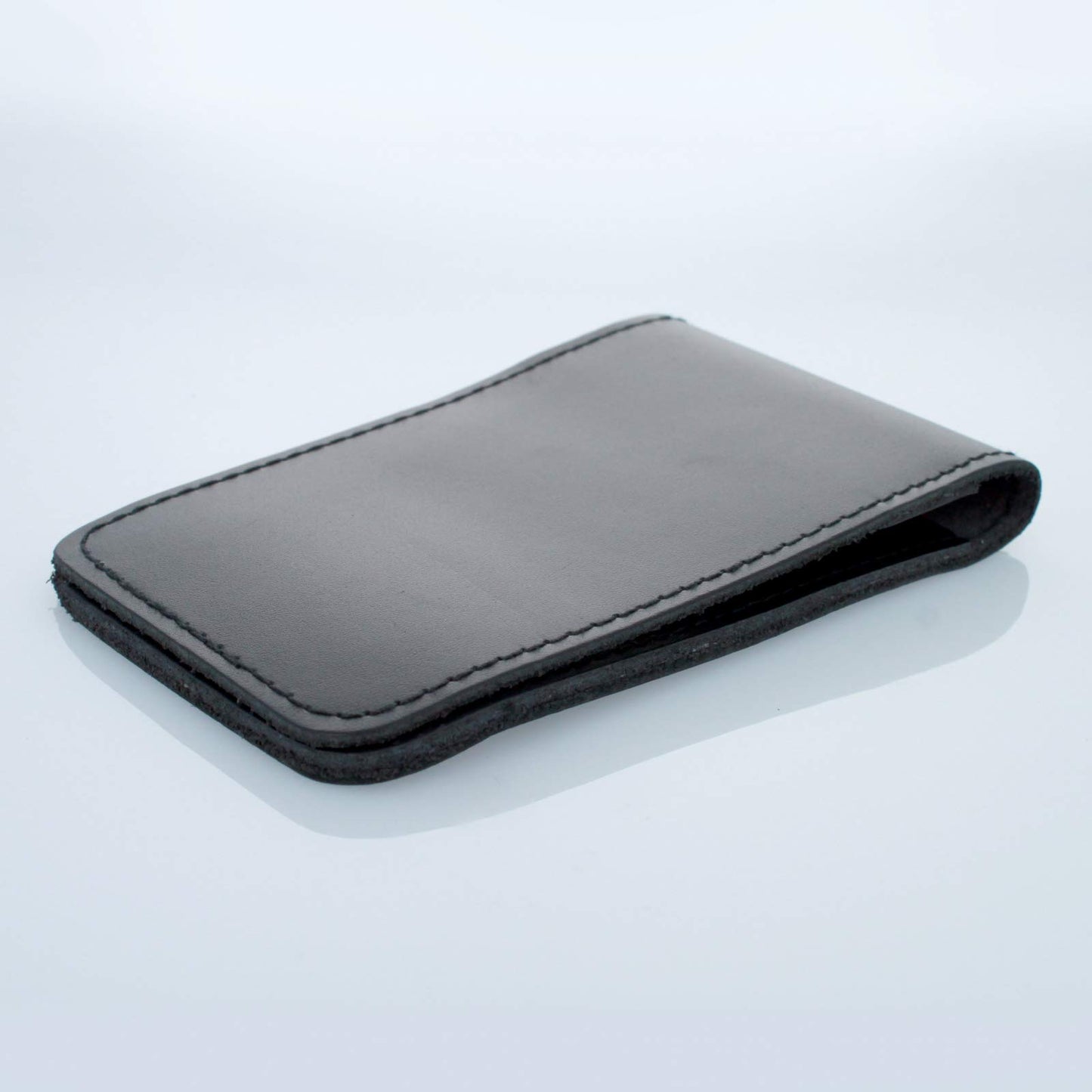 ASR Federal Minimalist 3x5" Leather Memo Pad Cover Notepad Holder Police Gear, Smooth Black
