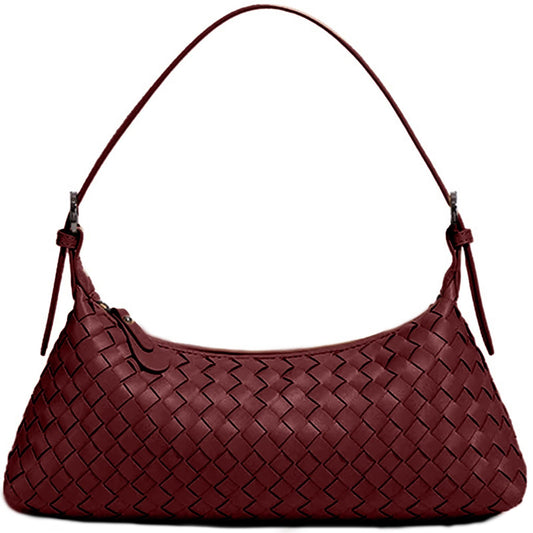 YONGLEE ARTEE Handbags Shoulder Bags for Women Small Crossbody Women's Woven Tote Lightweight Handbag Travel Hand Bag Purse Hobo Clutch Zipper