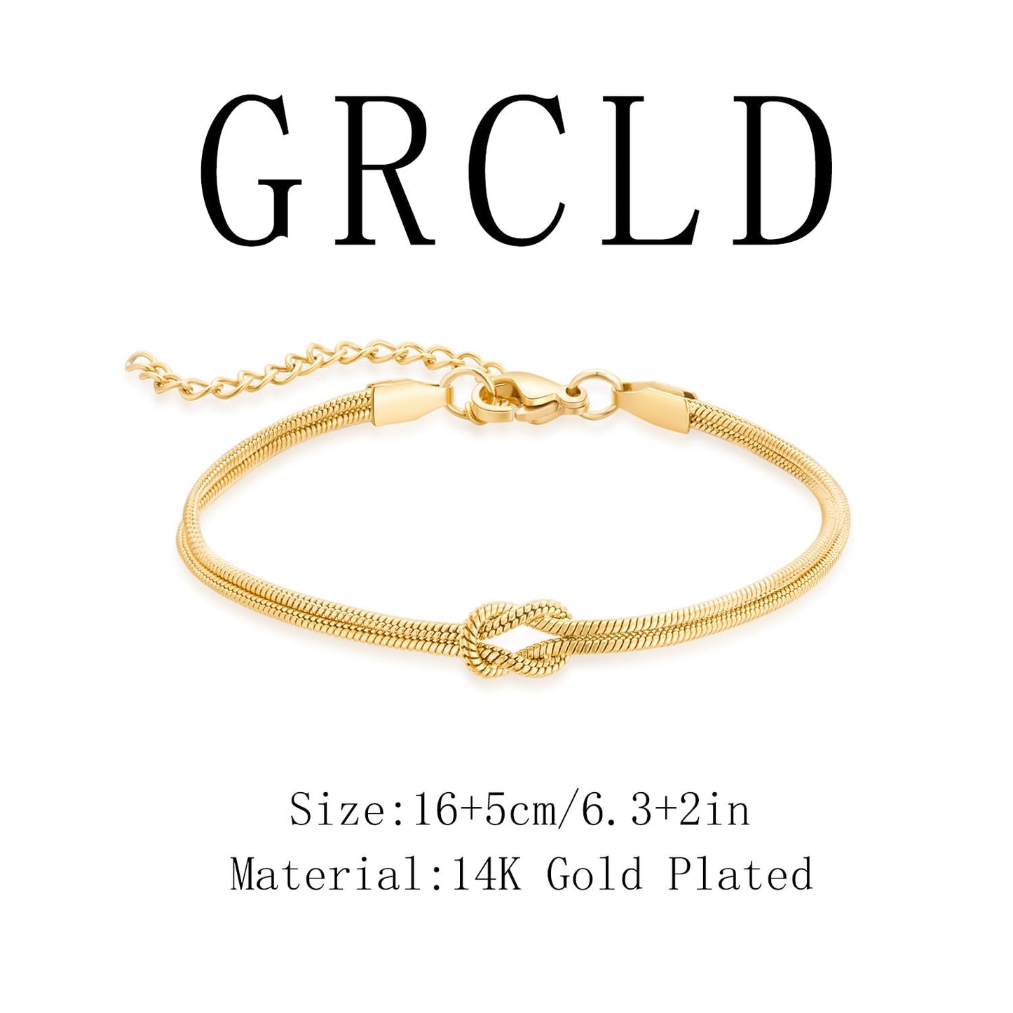 GRCLD Matching Bracelets for Couples Love Knot Bracelet Pinky Promise Soulmate Relationship Friendship Bracelets Forever Infinity Jewelry Gifts for Women Teen Her Him (FRIEND-G+S)