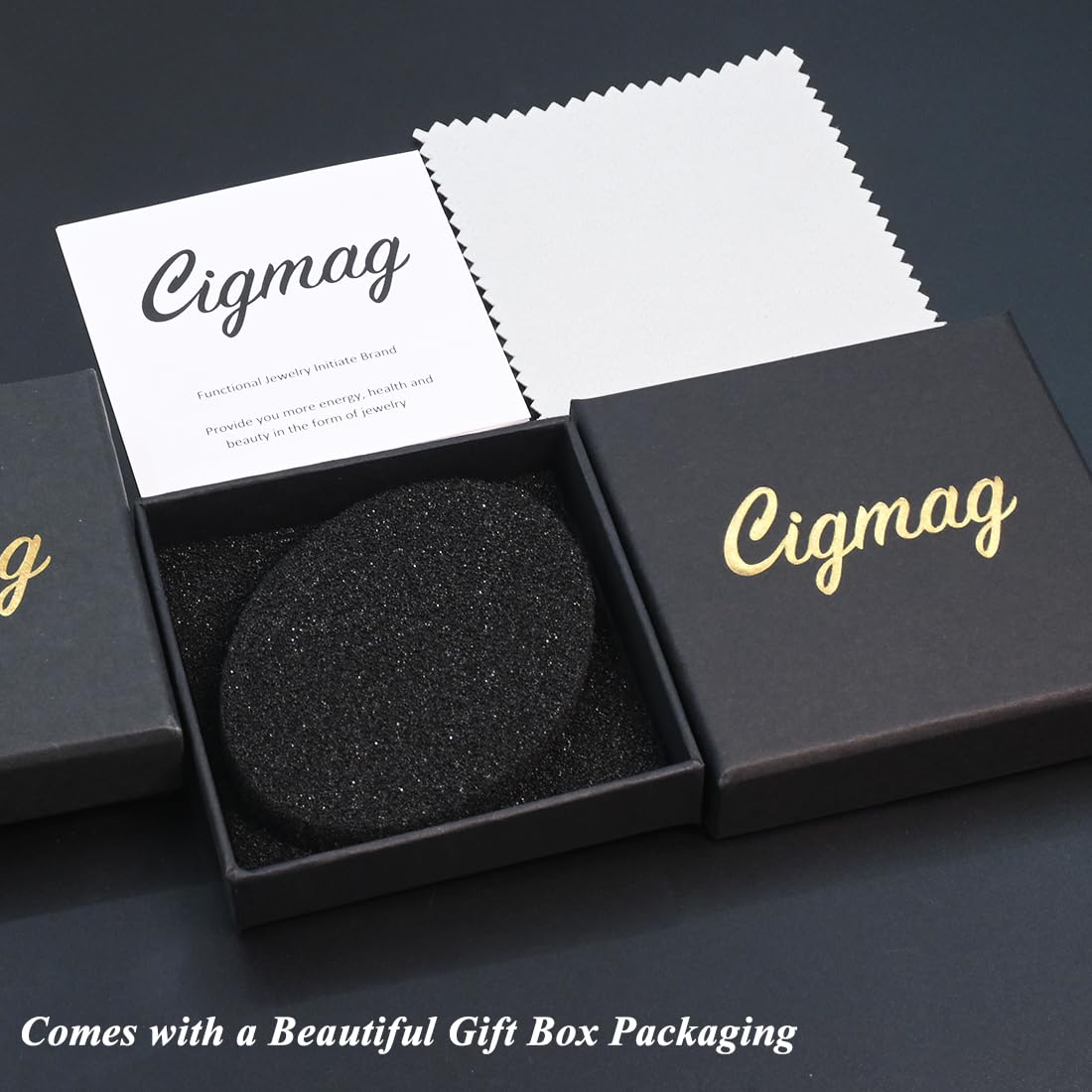 Cigmag 4PCS Copper Rings for Women Pure Copper Magnetic Ring Strong Magnet Adjustable Thumb Fingers Ring