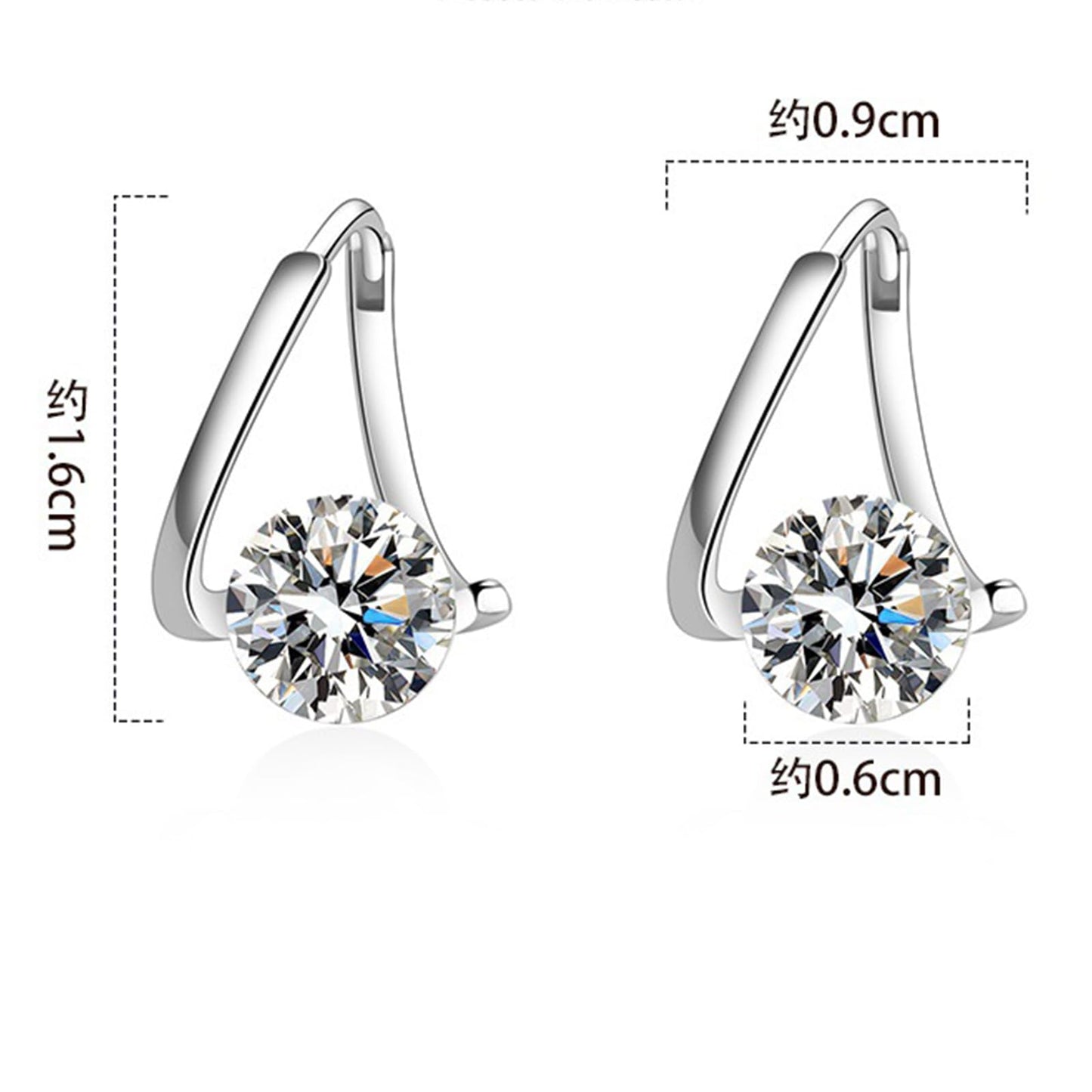 Halolux Lymphatic Germanium Earrings for Women, 2 Pairs Dainty CZ Zircon Acupressure Earrings for Lymphvity Drainage Support Hypoallergenic Ear Jewelry Gift (Gold+Silver)