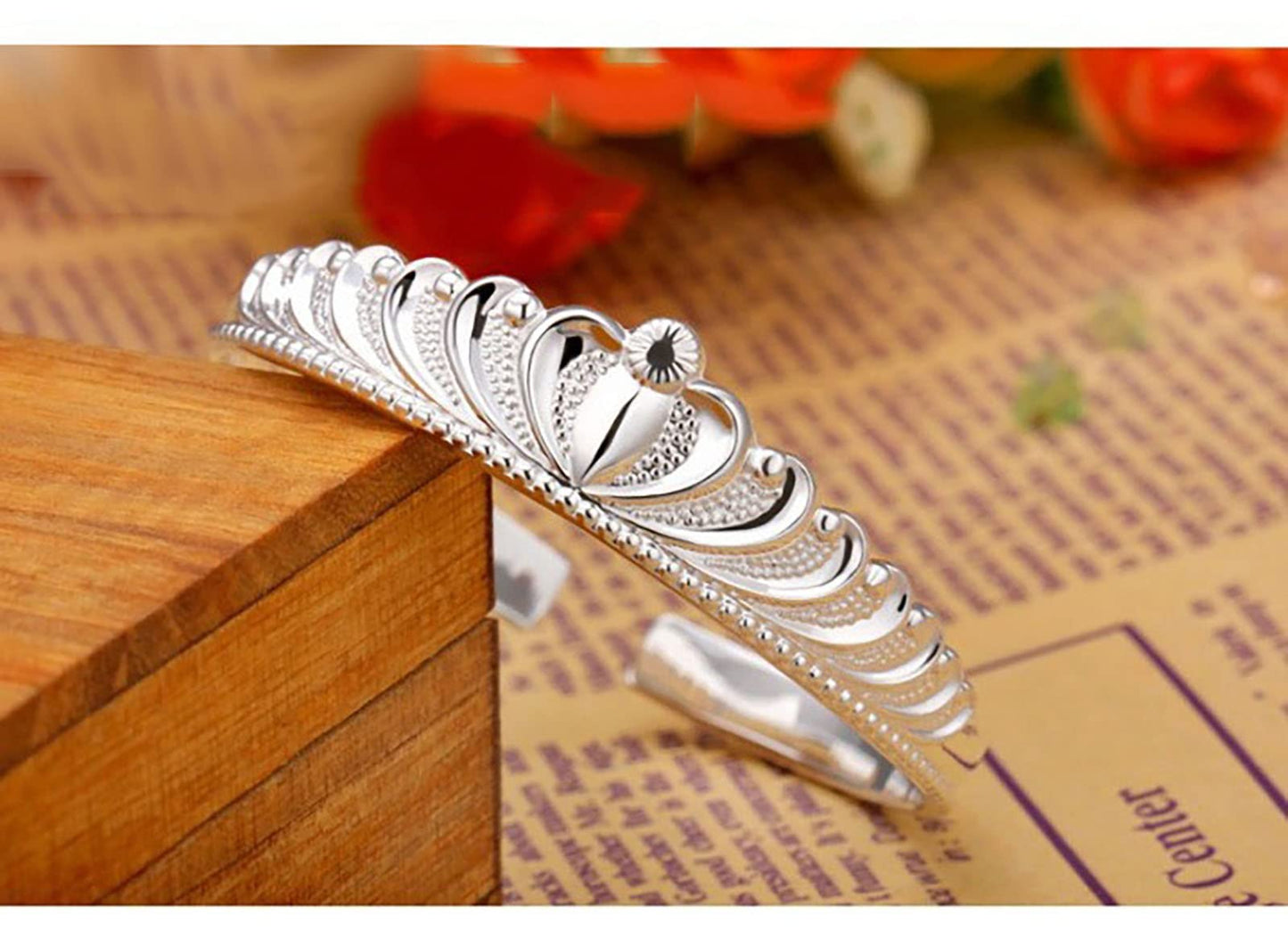 925 Sterling Silver Bracelet Plated Cuff Bangle Bracelet Fashionable Multi-layer Cross Wire Bangle Bracelet Open Adjustable Wide Cuff Bracelet for Teen Girls Fashion Jewelry (silver I)