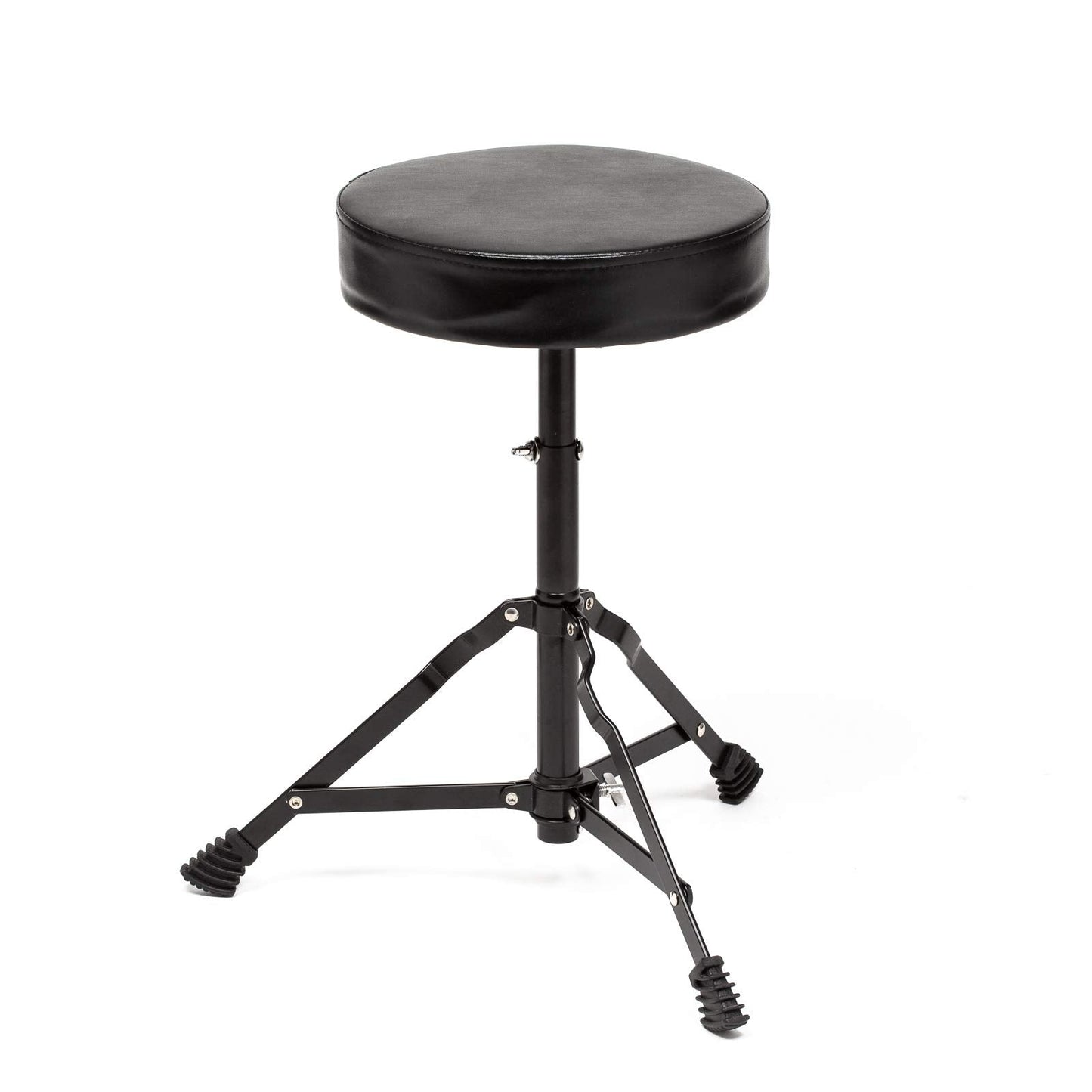 Ashthorpe 5-Piece Complete Full Size Adult Drum Set with Remo Batter Heads - Red