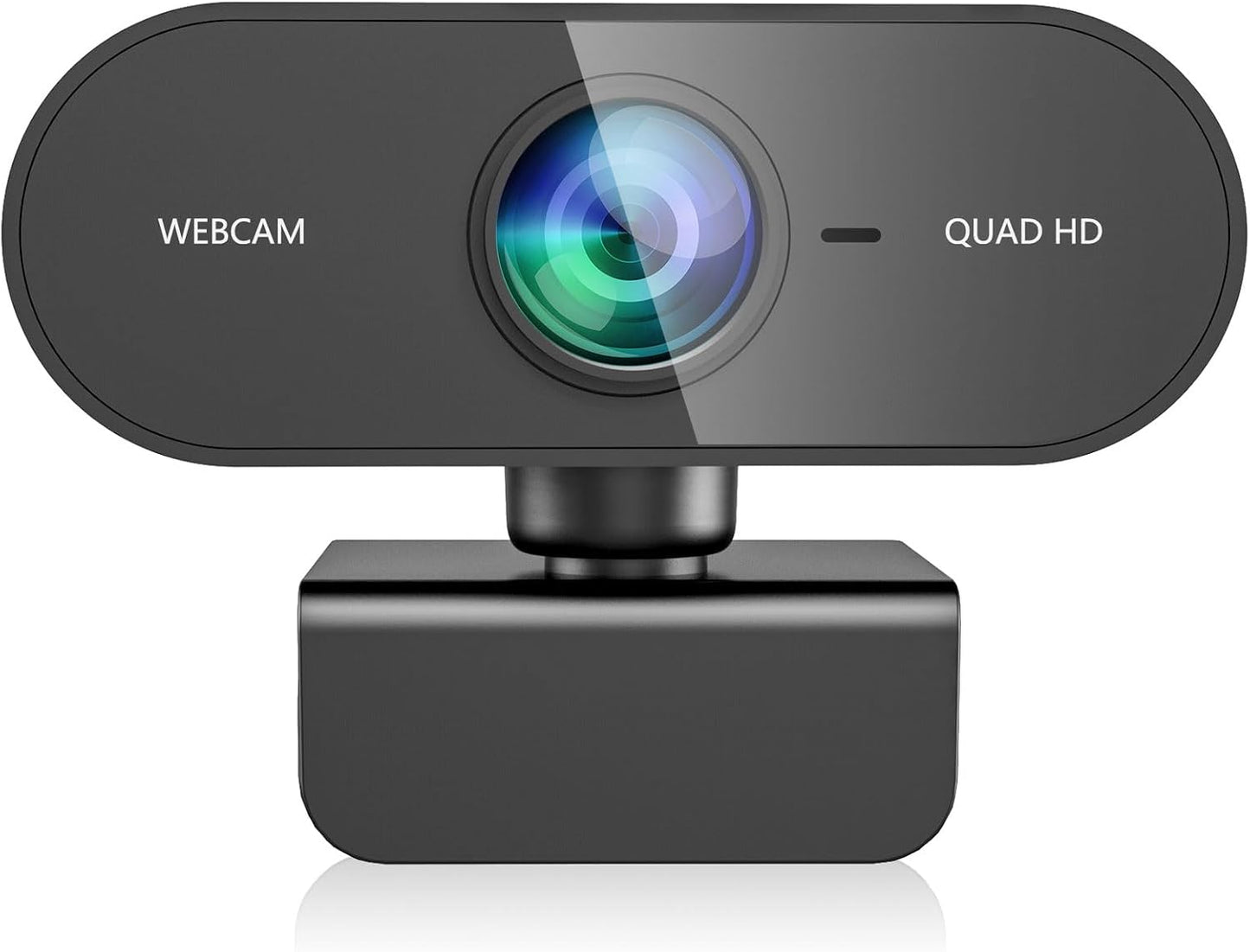 QMKKX 2K Webcam for pc with Microphone,Privacy Cover Slider Streaming Web cam for Mac Laptop,USB External Computer