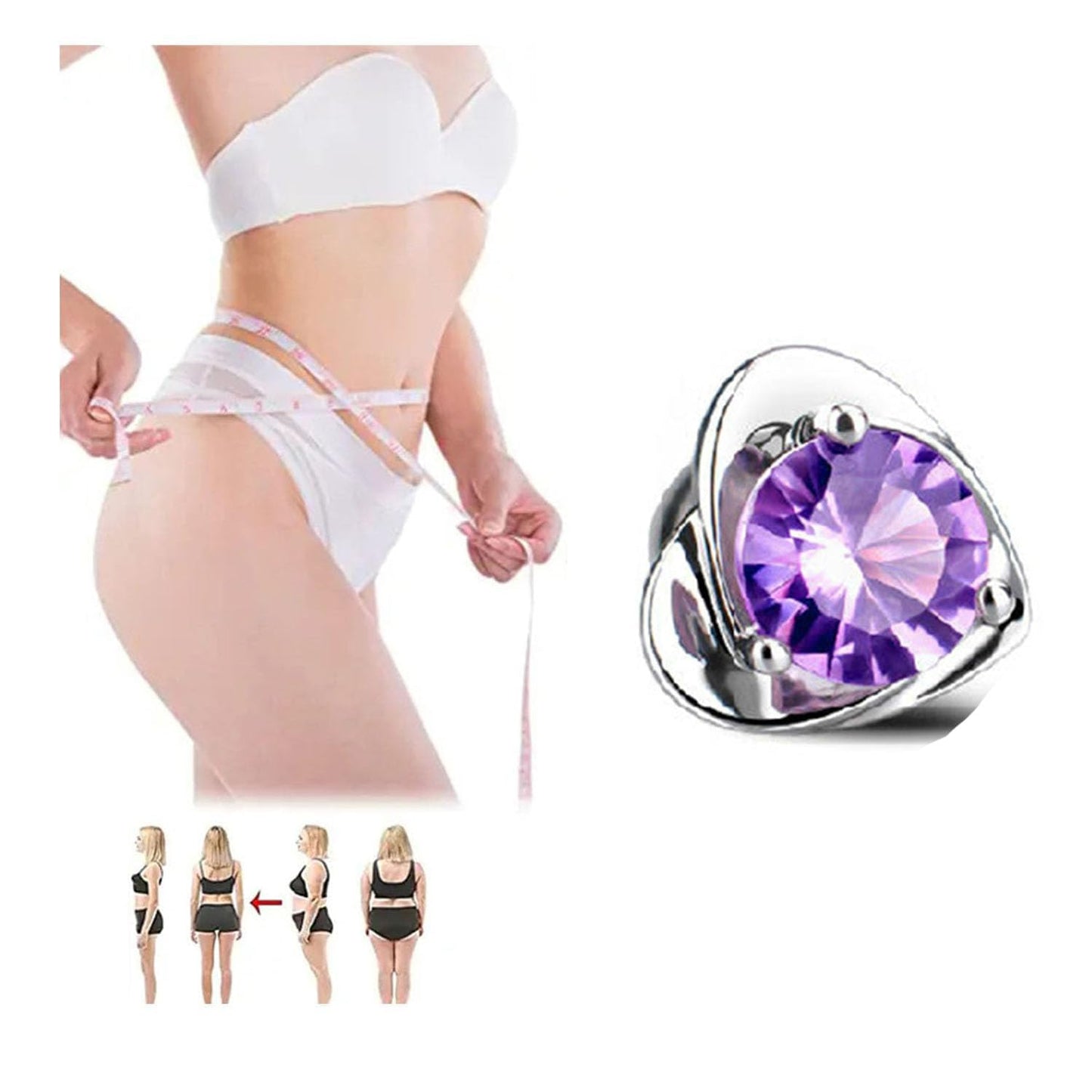 Lymphvity Earrings for Women Lymphatic Germanium Earrings Lymphatic Drainage Earrings Histone Lymphvity Acupuncture Therapy Earrings Lymph Cubic Zirconia Hoop Earrings Jewelry for Women (Purple1)