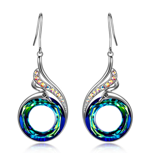 Kate Lynn Phoenix Earrings for Women, Crystal Earrings Jewelry for Women, Birthday Gifts for Women Wife Girlfriend Mom Grandma, Unique Earrings for Christmas Mothers Day