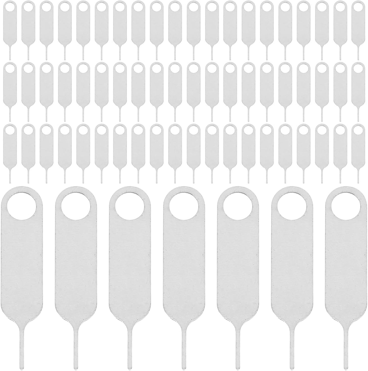 Adorainbow 500pcs Universal Stainless Steel Sim Eject Pin and Sim Card Remover Tool for Mobile Phones Compact Portable