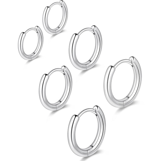 Gokeey Small Gold Huggie Hoop Earrings for Women 14K Gold Plated Lightweight Hoop Earrings Set for Women Hypoallergenic Earrings Gifts