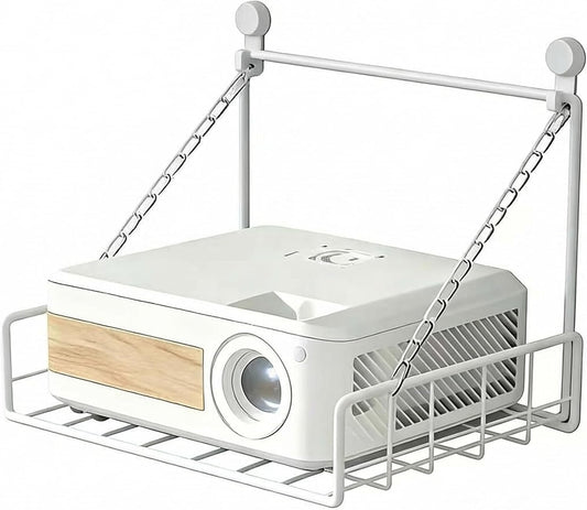 MQXYSDLY 2 11.5" 8.5" Projector Wall Bracket Router Wall Mount Suspension Cup Organizer Free No Drilling Pegs