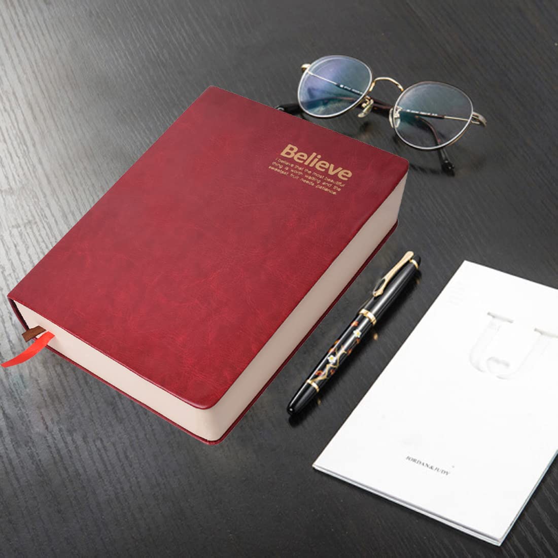 Lemical 720 Pages Horizontal Line Notebook with Pen Gift Set Vintage Retro Leather Cover Thick Notebook Travel Journal Diary Writing Book Memo Journal Notepad Diaries Drawing Sketchbook