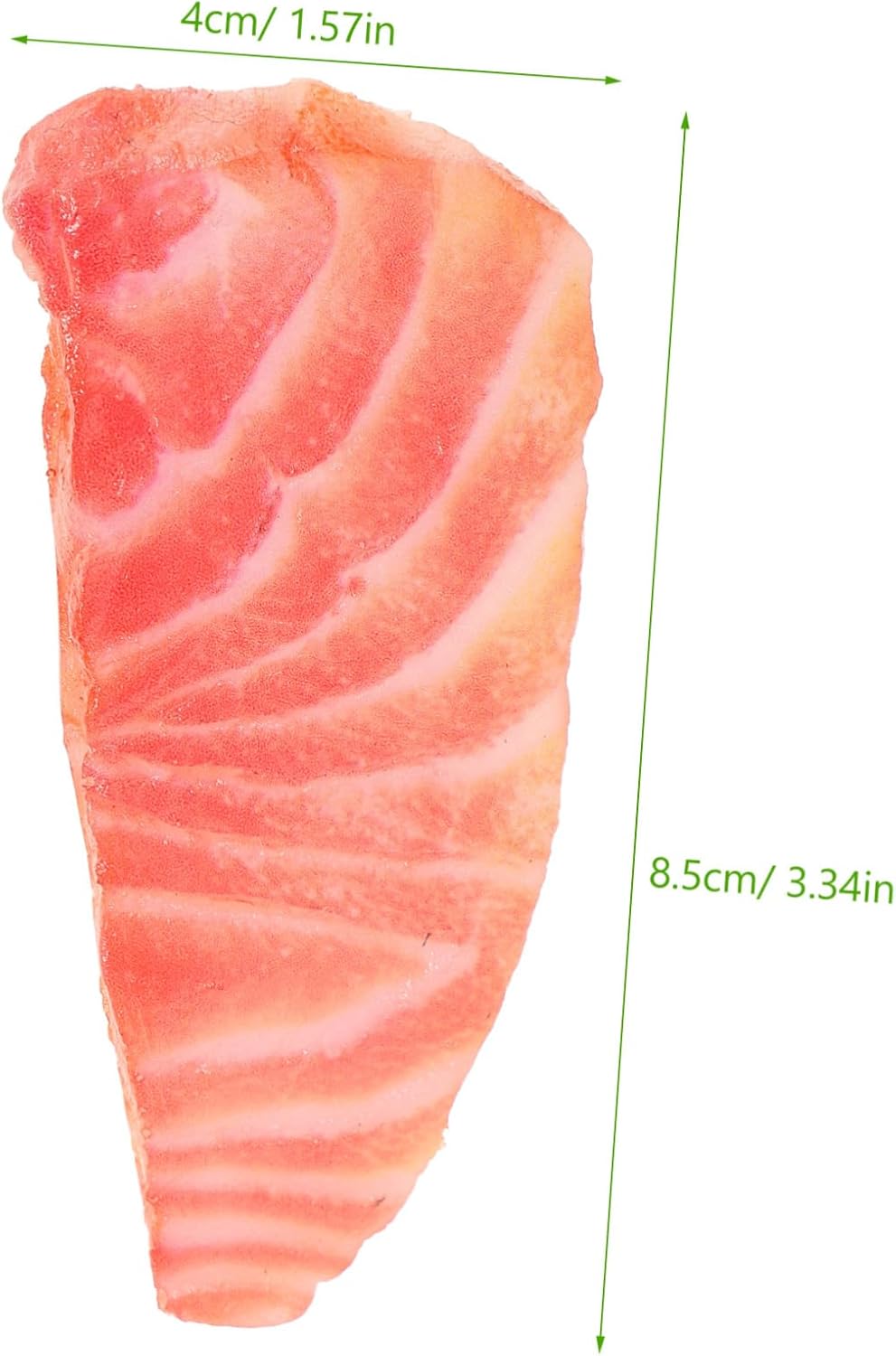 KOMBIUDA Simulated Salmon Slice Fake Food Model Lifelike Salmon Prop for Kitchen Decoration Restaurant Display