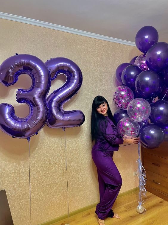 Purple 40-Inch Number 1 Balloon by [Brand Name] - Perfect First Birthday Decoration for Boys & Girls