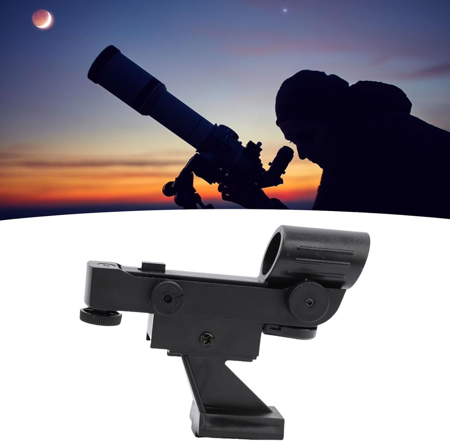 EBTOOLS 80EQ LED Dot Finderscope, Non Magnified Viewfinder with Brightness Adjustment, Horizontal Vertical Knobs, Slide