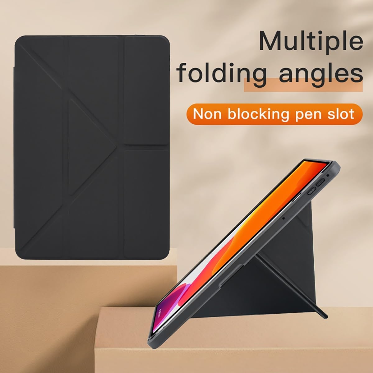 LGZADD 11/10.95 Compatible with Huawei Matepad Smart Tablet Cover Case,Slim Protective Folio Shell Cover,Could