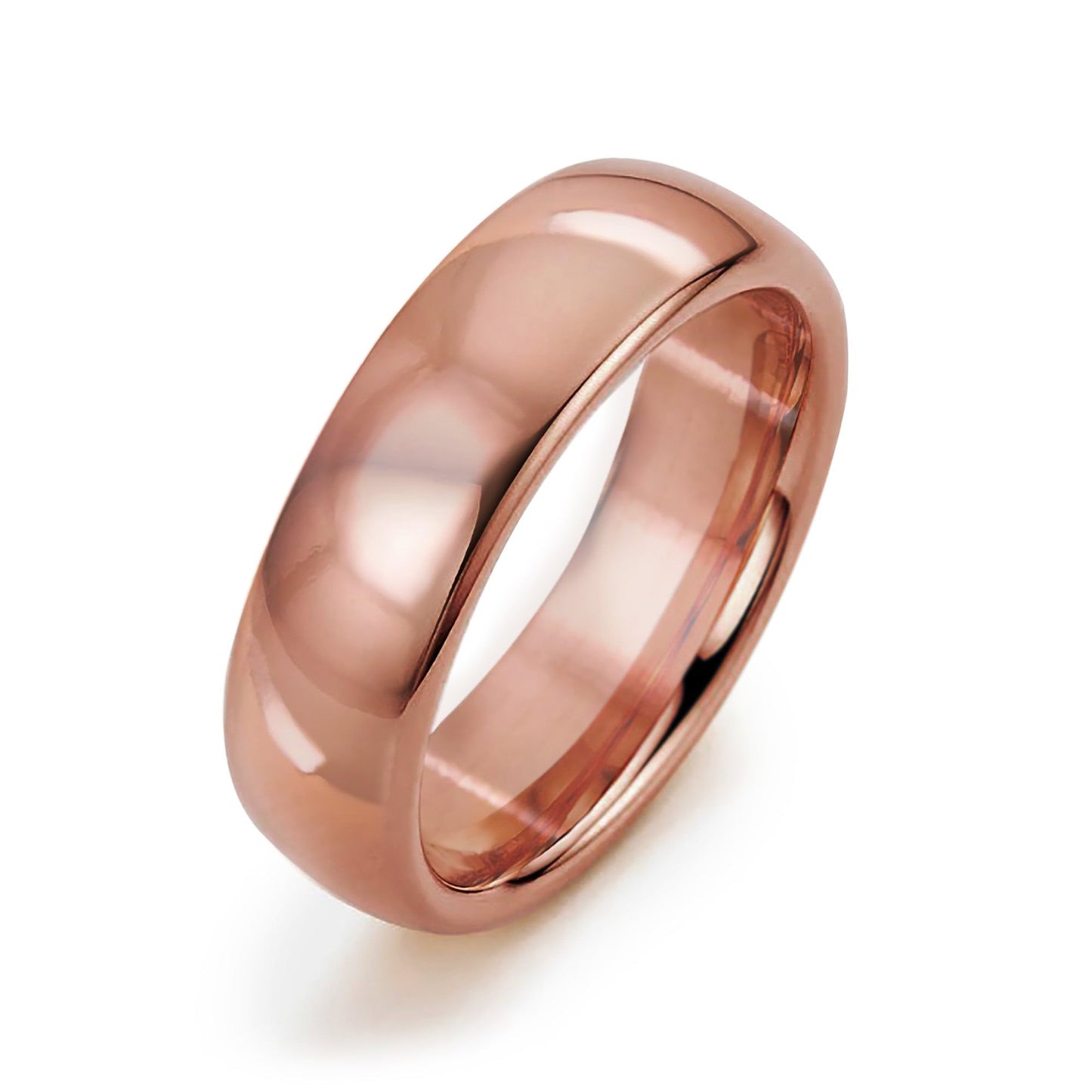 IVY & BAUBLE Pure Uncoated Solid Copper Ring for Men & Women — Lab-Tested, Raw Authentic Copper Band, Wellness Jewelry, Crafted in USA, 6mm, Size 6