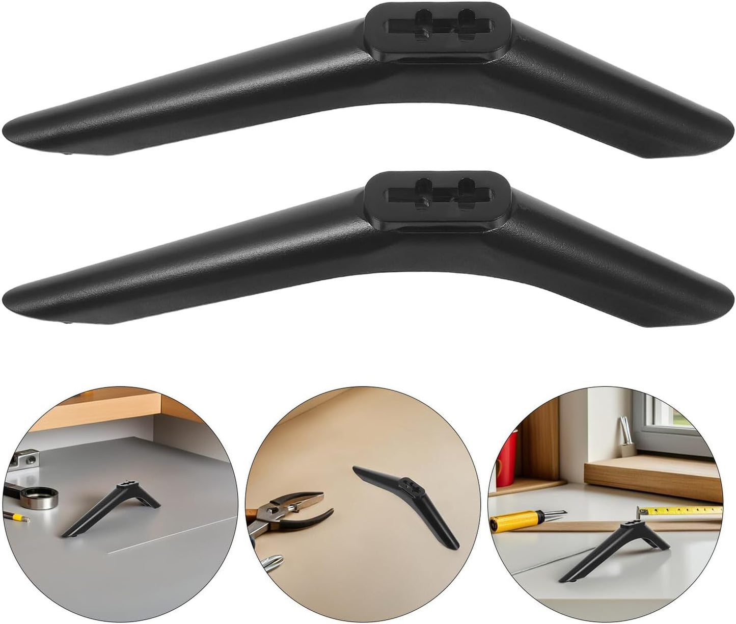 ARTIBETTER 32-43 Inch Tabletop Tv Stand Base Replacement Legs with Screws for LCD LED Televisions, Universal Tv