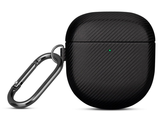 LOPIE Handmade Case for Bose QuietComfort Ultra 2 Earbuds 2025 / Quiet Comfort Ultra Earbuds/QuietComfort Earbud II, Synthetic Leather, Protective Hard Shell Cover with Clip & Cleaner Kit - Black