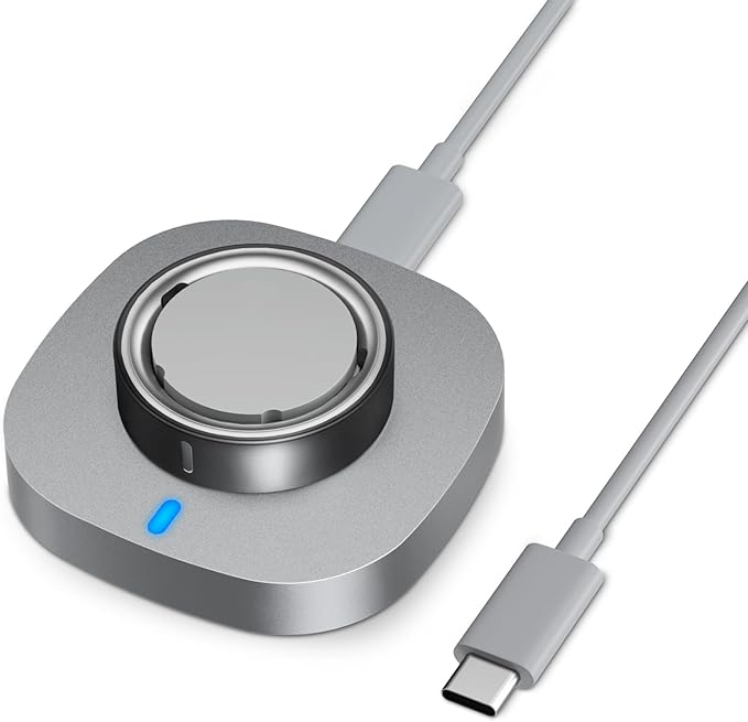 Compatible with Oura Ring Gen 4 Charger Size 14, Fast Charging Dock with USB-C Cable
