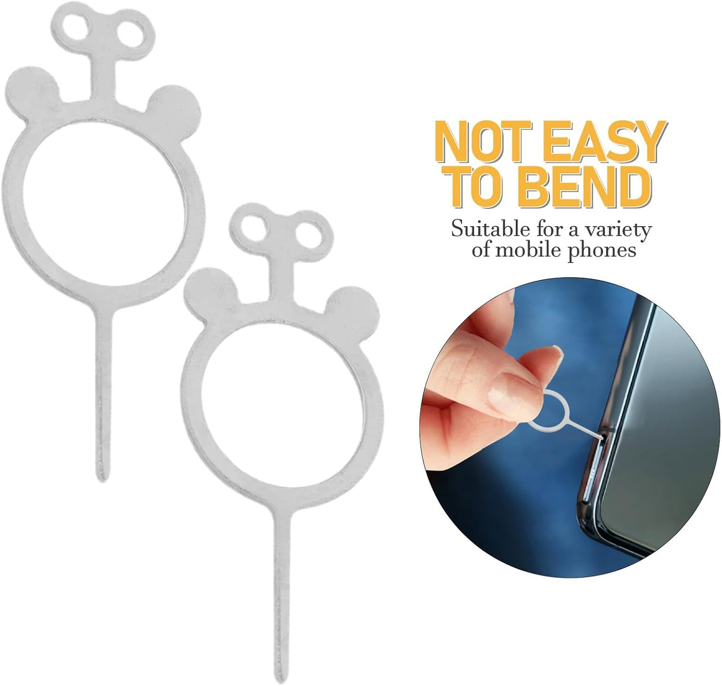 400pcs Set GALPADA Sim Card Ejector Pin and Tray Removal Tool for Smartphones and Tablets, Metal Phone Sim Card