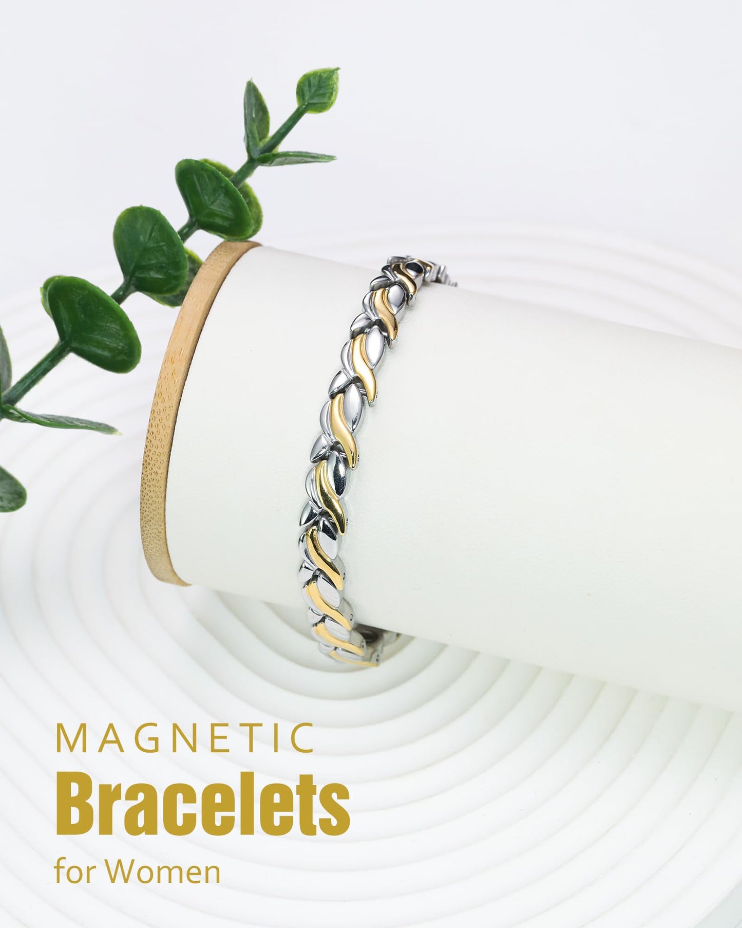 Jecanori Magnetic Bracelets for Women, Mermaid Adjustable Magnet Bracelets, Mother's Day Jewelry Gifts with Box(Mermaid Series)