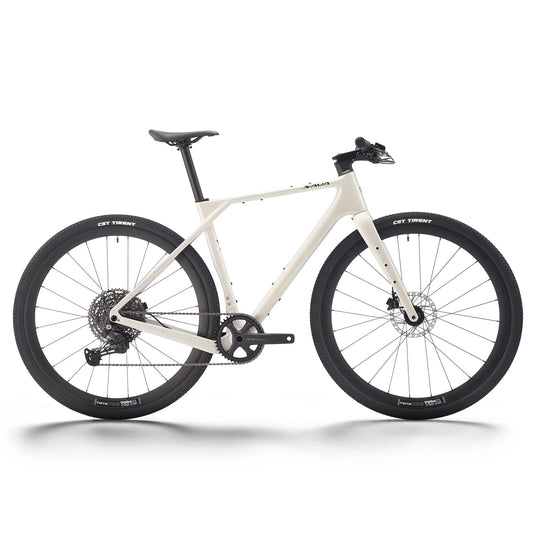 SAVADECK Carbon Gravel Bike - T800 Carbon Frame & Fork | Shimano U6000 11-Speed Groupset | Hydraulic Disc Brakes | 700CX40mm All-Terrain Tires | Men & Women Road/Off-Road Bicycle (White, 51cm)