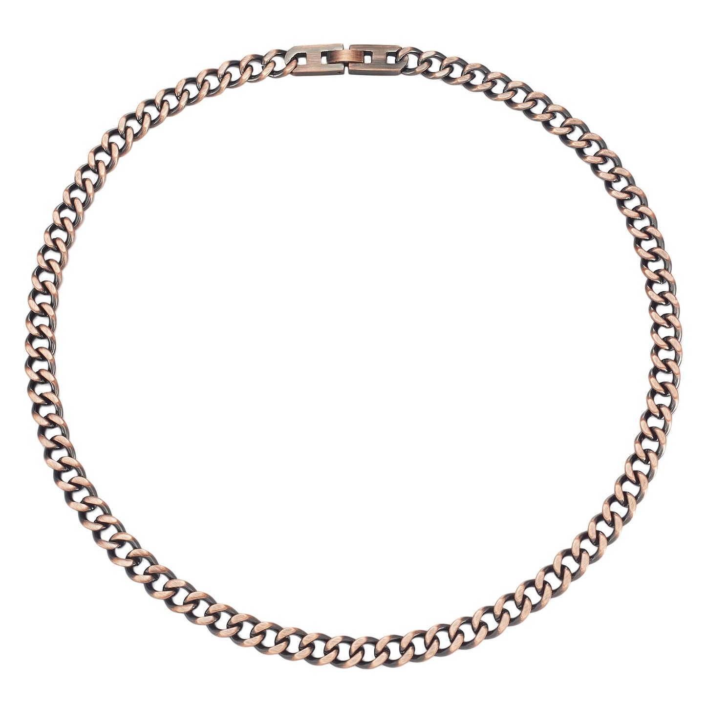 EnerMagiX Copper Necklace for Women Men, 99.9% Pure Copper Hands Copper Chain Recklace, Adjustable Jewelry Gifts（19.7inch）