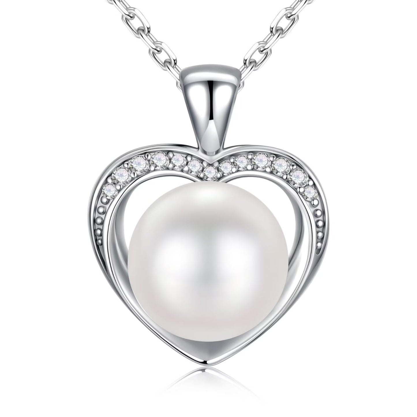 Iefil Pearl Necklace for Women, Pearl Jewelry | Birthday Gifts for Women, Wife Girlfriend Birthday Gift Ideas