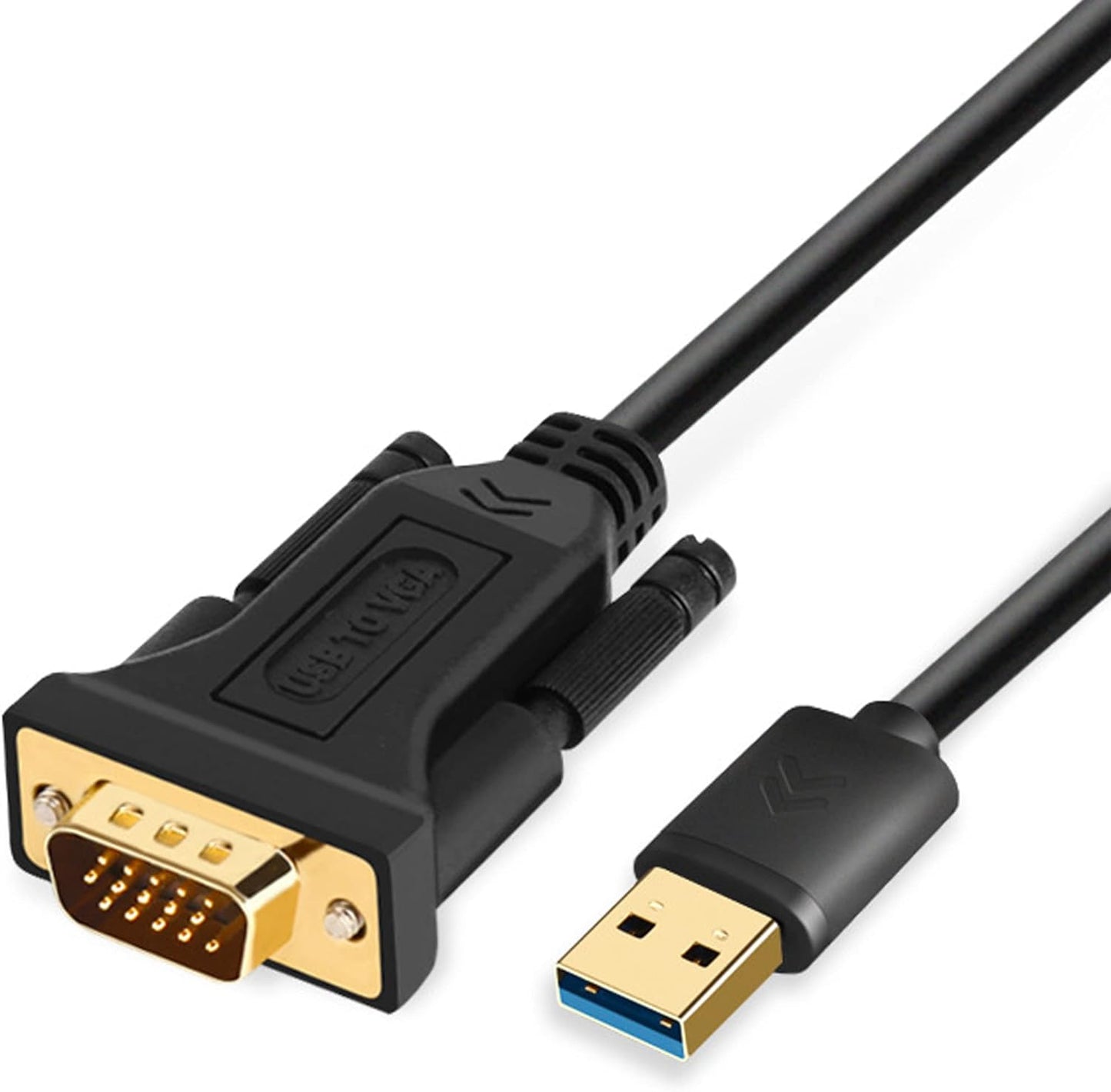 ELECABLE 5FT 3.0 1080P (5FT) USB to VGA Adapter Cable Compatible with Windows, USB to VGA Male Monitor Display Video