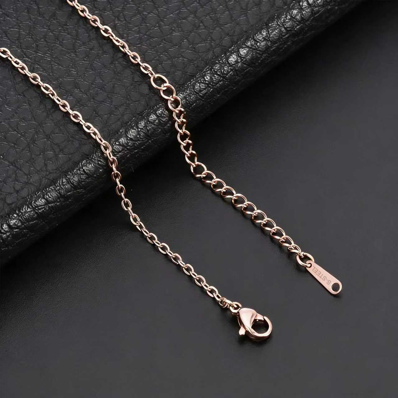 Kim Carrey Italian Elegant Rose Gold Necklace for Ladies | 18K Rose Gold Plated Necklace Pendant for Women | Gemstone necklace, Gift for Daughter, Wife, Mom, Her Jewelry (Ruby Pendant and Flower)