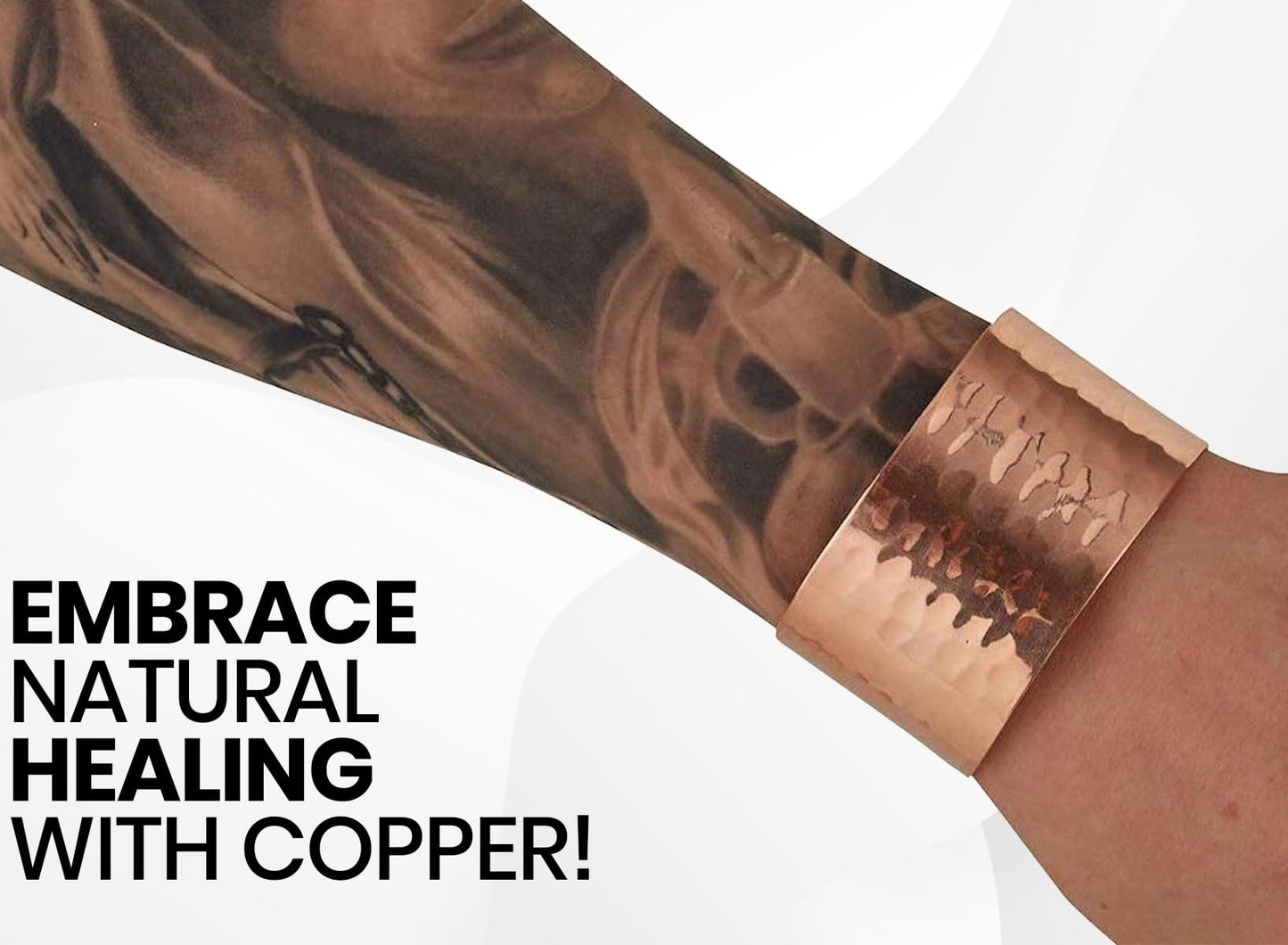 DEMMEX Copper Bracelet for Women – 100% Pure Hammered Turkish Copper Cuff, 1.5mm Thick High-Gauge, Handmade, Uncoated & Non-Magnetic, 1.6" Wide, Adjustable, in Wooden Gift Box