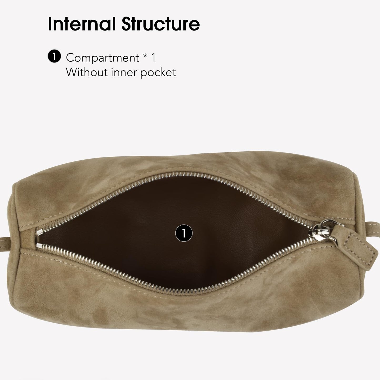 DONNAIN Premium Suede Leather Crossbody Purses for Women, Small Shoulder Bag with Adjustable Strap and Crossbody Hobo Bag (Beige)