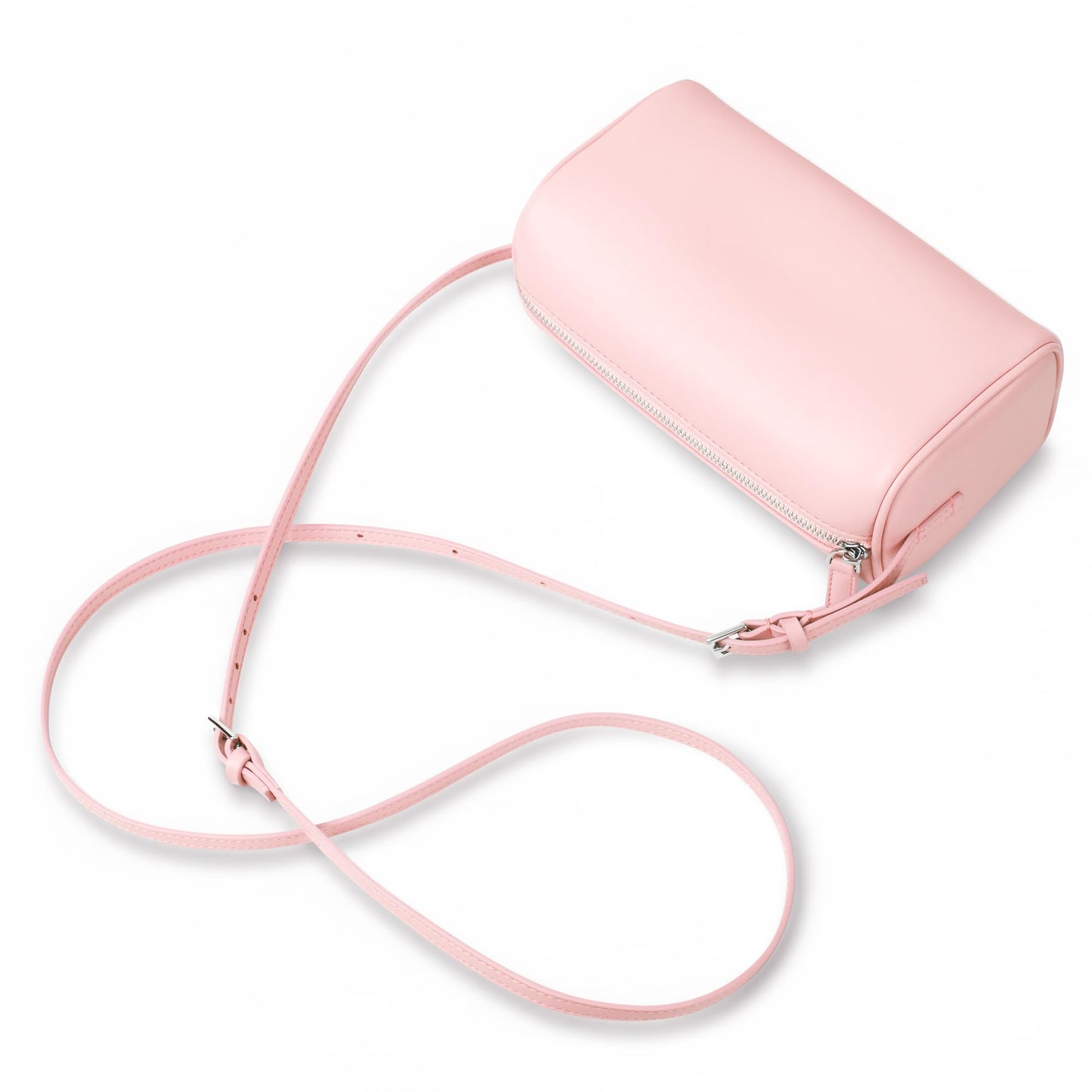Small Purse For Women, Vegan Leather Mini Purse With Adjustable Strap,Baby Pink