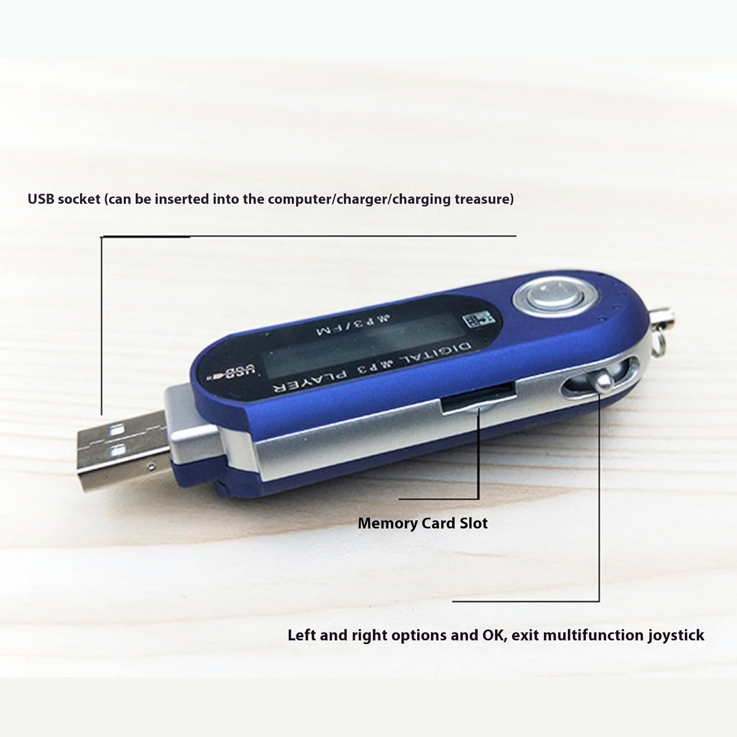 CATHATRR MP3 4G/8G Player with Builts in Memory Long Standbys Time and Lyric Display Screen Music Player Travel