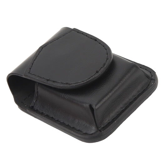 Lighter Pouch Belt Loop PU Holder Scratch Soft Lining Magnetic Buckle Lighter Waist Case Outdoor Travel (Black)