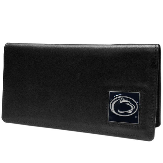 NCAA Siskiyou Sports Fan Shop Penn State Nittany Lions Leather Checkbook Cover One Size Black