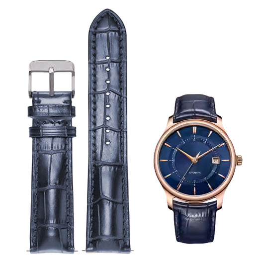 Nizonlaie Watch Bands Quick Release Genuine Leather Strap Alligator Grain Calfskin Watch Business Casual Universal Straps Wides 12mm 14mm 15mm 16mm 17mm 18mm 19mm 20mm 21mm 22mm 24mm for Men Women