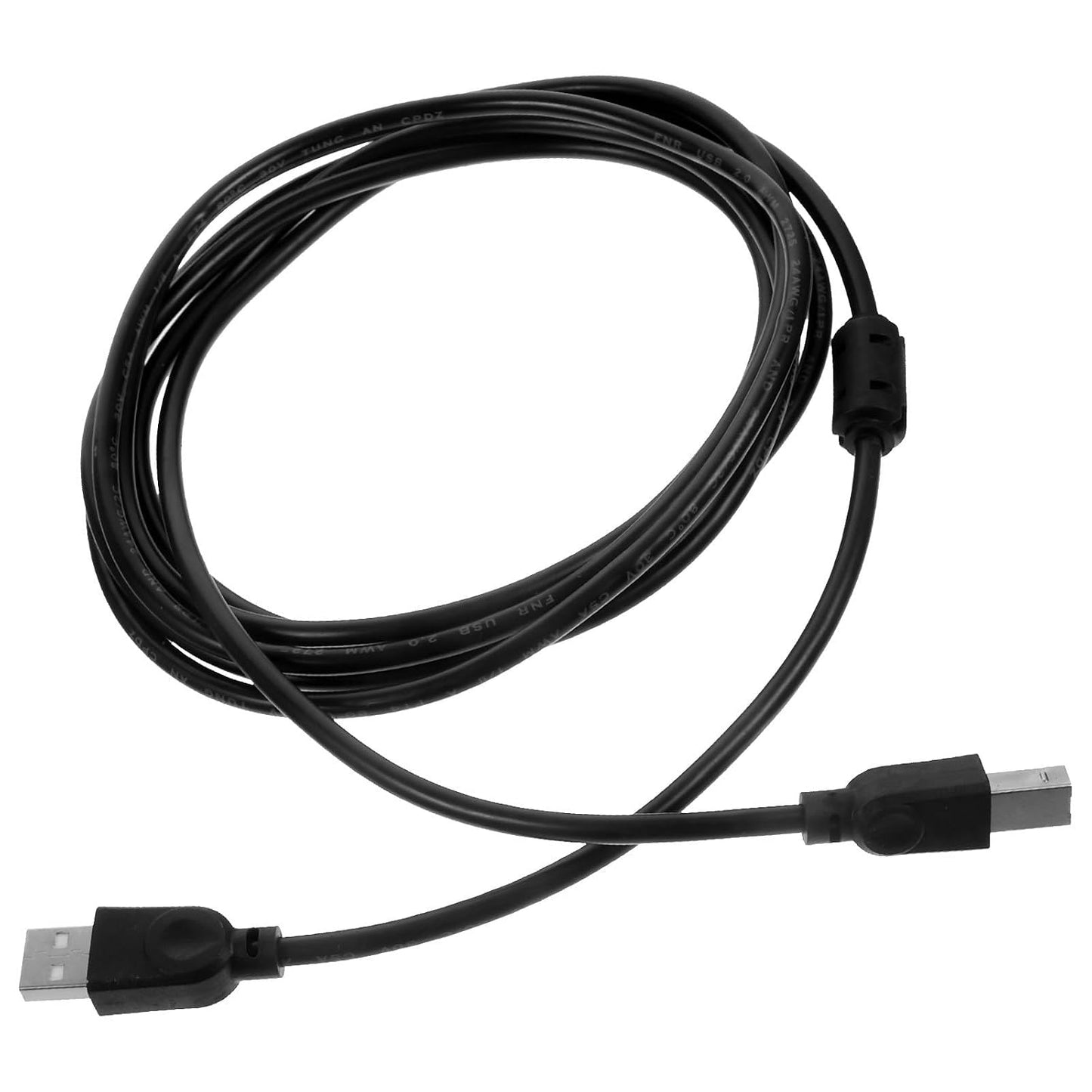2.0 3 USB Printer and Copier USB Cable Meters Black for Computer Fax Machine Office Supply