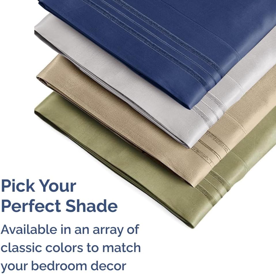 Skiennix Queen Pillow Cases Set of 4 - Ultra Soft Hotel Quality - Wrinkle Free & Fade Resistant - Wheat Color