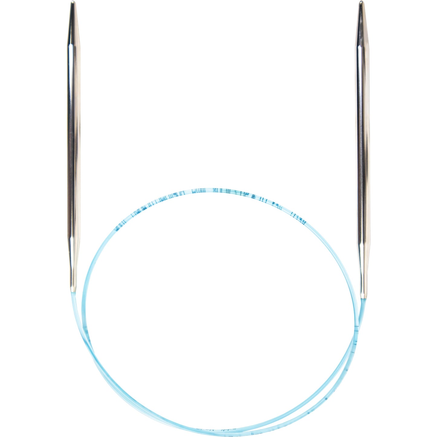 skacel by addi Turbo Circular Knitting Needles, Fixed 40 Inch (100 cm) Plated Brass Tips with Flexible Nylon Cord, 5 mm (US Size 8)