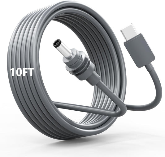 Mirexion 10FT/3M 100W+ 20V Starlink Mini USB C to DC Power Cable, Starlink Mini Cable USB Type-C Input to DC Cord, Work