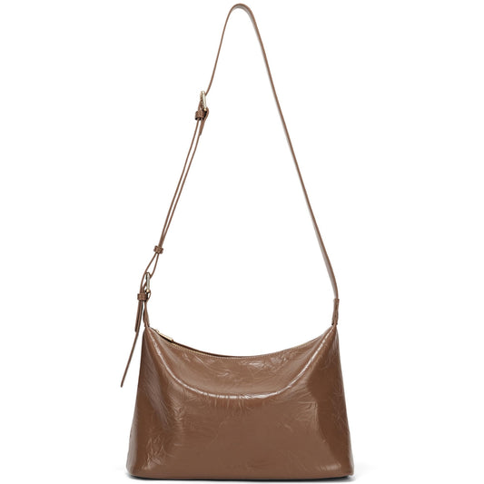 GEMIU Purses for Women Trendys Leather Shoulder Bag Small Handbags Crossbody Purse with Adjustable Straps Brown
