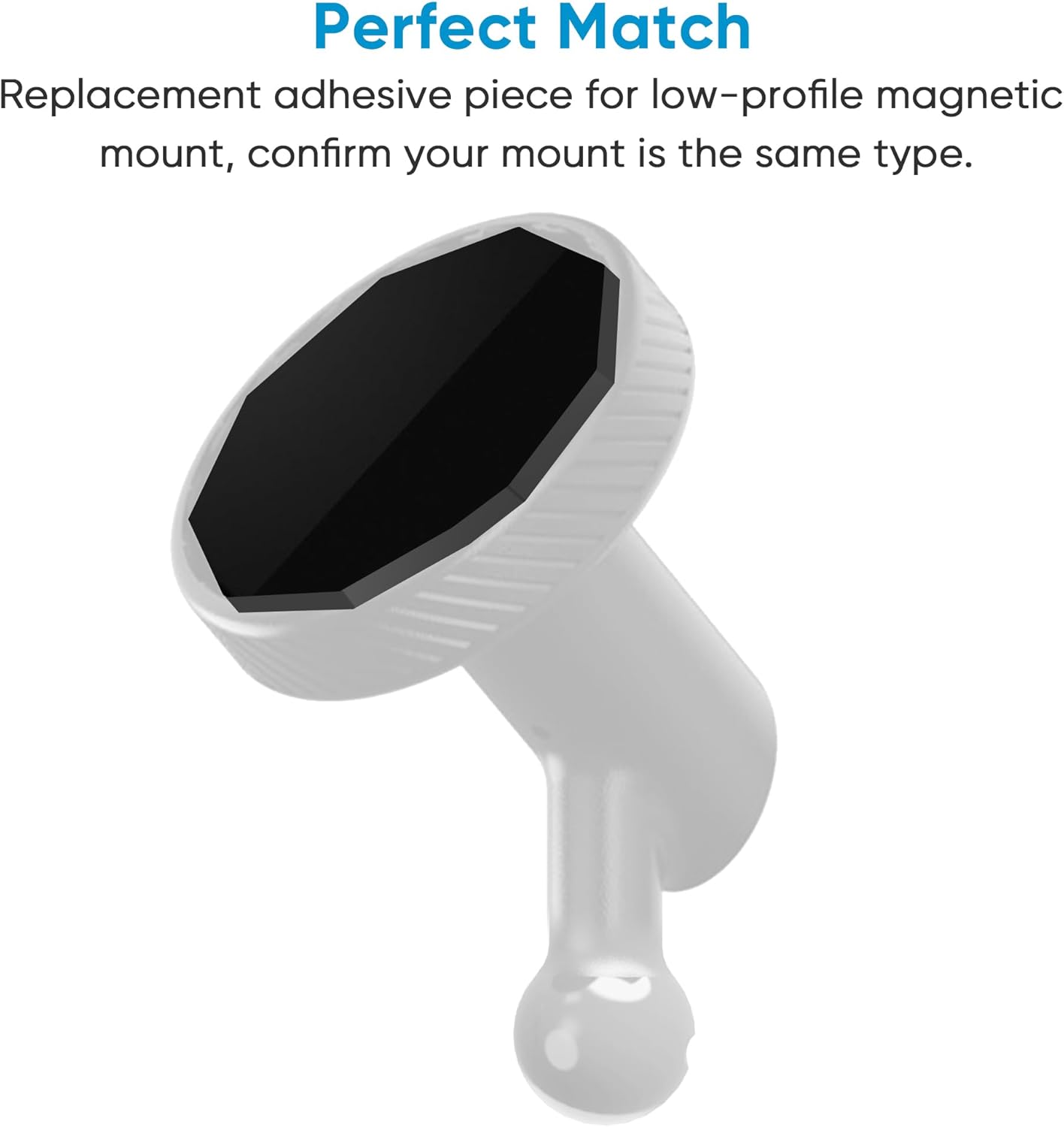 Naponal 2 Pcs Adhesive Magnet Replacement for Garmin Low Profile Magnetic Mount,Only Windshield Adhesive Piece