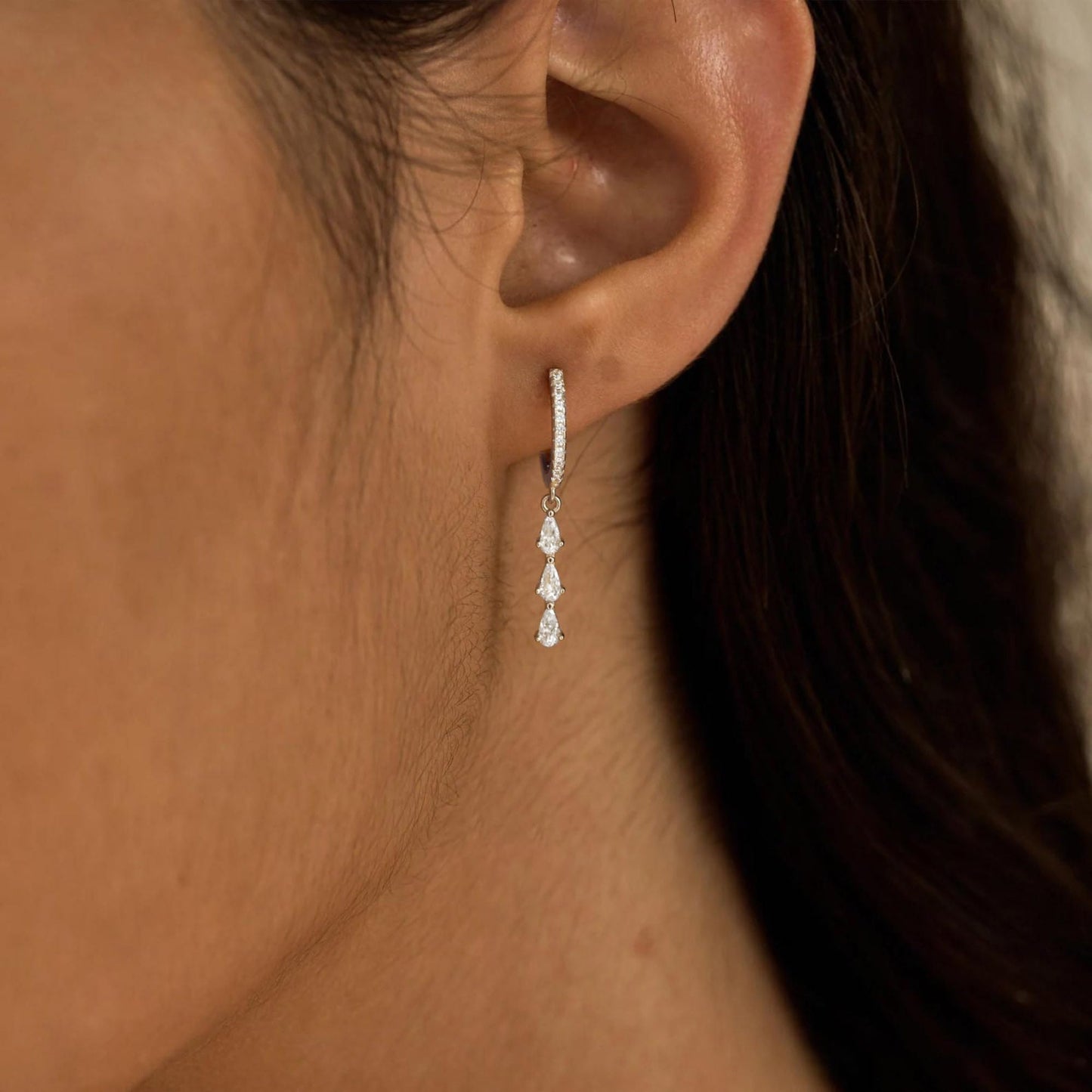 SELFROSE Drop Earrings for Women,Dainty Dangle Earrings Silver Plated Hypoallergenic Earrings for Women Trendy Small Hoop Huggie Earrings Silver Dangle Earrings for Women Tarnish Free Jewelry