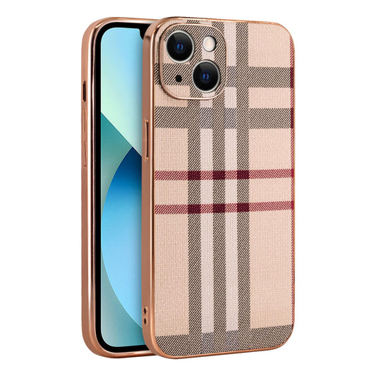 LINXUXIE Phone Case for Apple iPhone 14, Fashion Leather Phone Case, Soft TPU Drop Protection Shockproof Protective Phone Holder Women (iPhone 14)