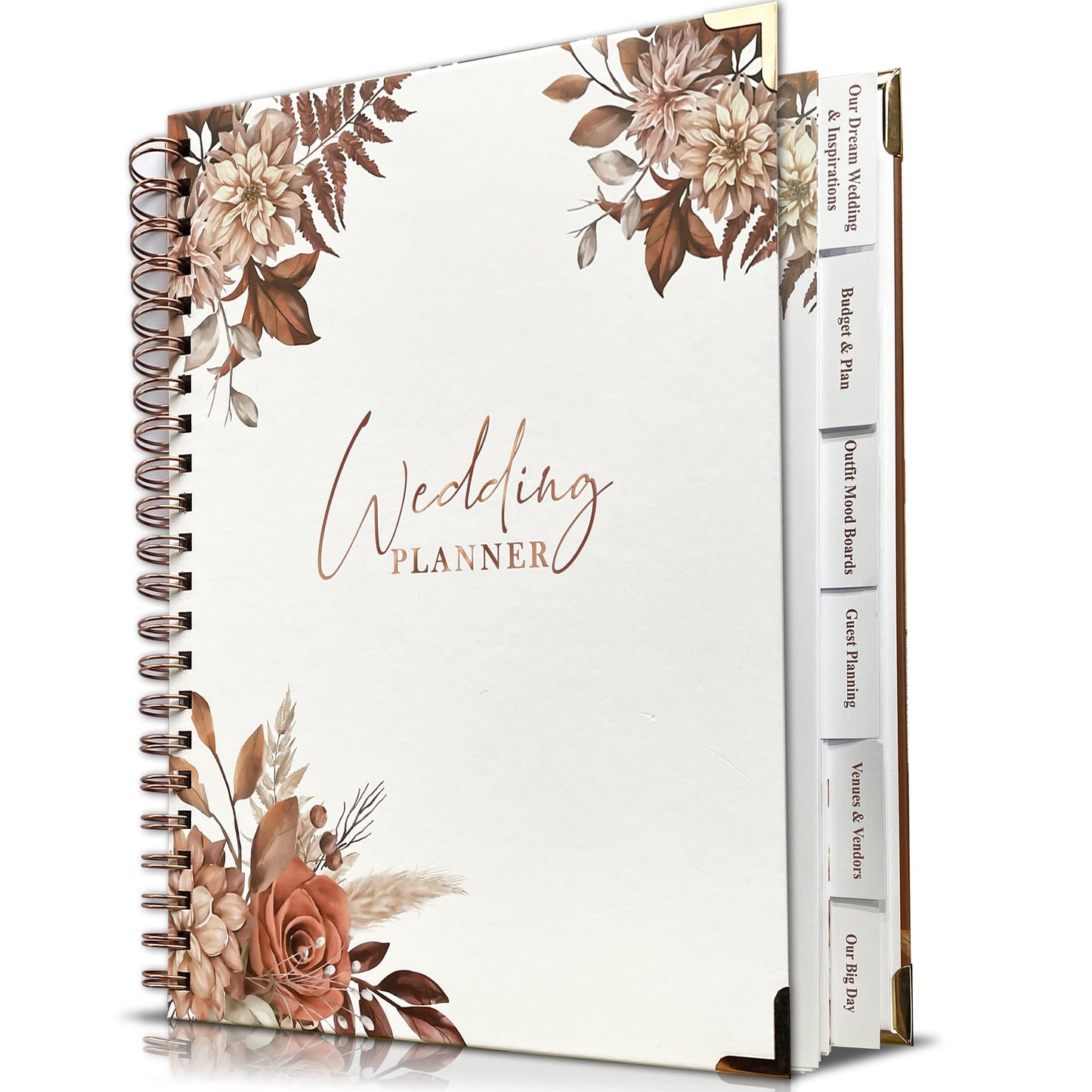 Wedding Planner Book and Organizer, Wedding Planner for Bride Gifts, Bridal Planning Binder, Engagement Gifts for Couples