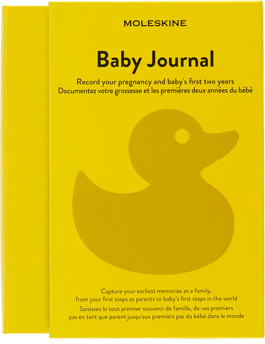 Moleskine Passion Journal, Baby, Hard Cover, Large (5" x 8.25") Yellow, 400 Pages