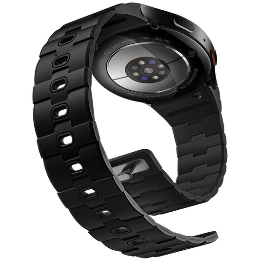 Bandletic Magnetic Silicone Band Compatible with Samsung Galaxy Watch 7 6 5 4 FE 40mm 44mm/for Galaxy Watch 6 4 Classic 43mm 47mm 42mm 46mm/Watch 5 Pro 45mm, 20mm No Gap Strap for Men Women, Black