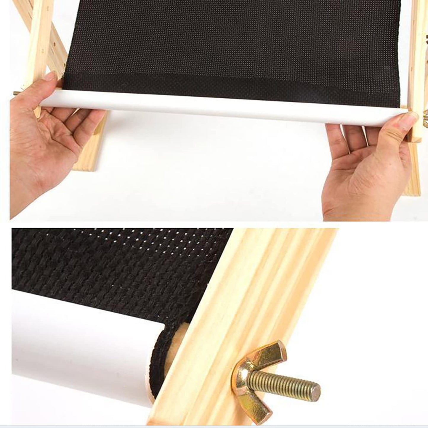 Cross Stitch Stand, Frame Embroidery Floor Stand, Wooden Cross Stitch Floor Stand, Tapestry Frames, Embroidery Needlework Lap Frame Craft Tool for DIY Craft Thread Sewing