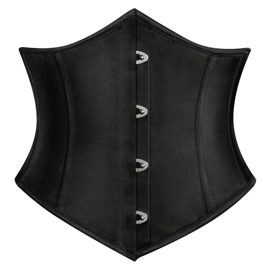 Scarlet Darkness Corset Belt for Women Fishbone Wide Waist Corset Pirate Belt Black Size 12