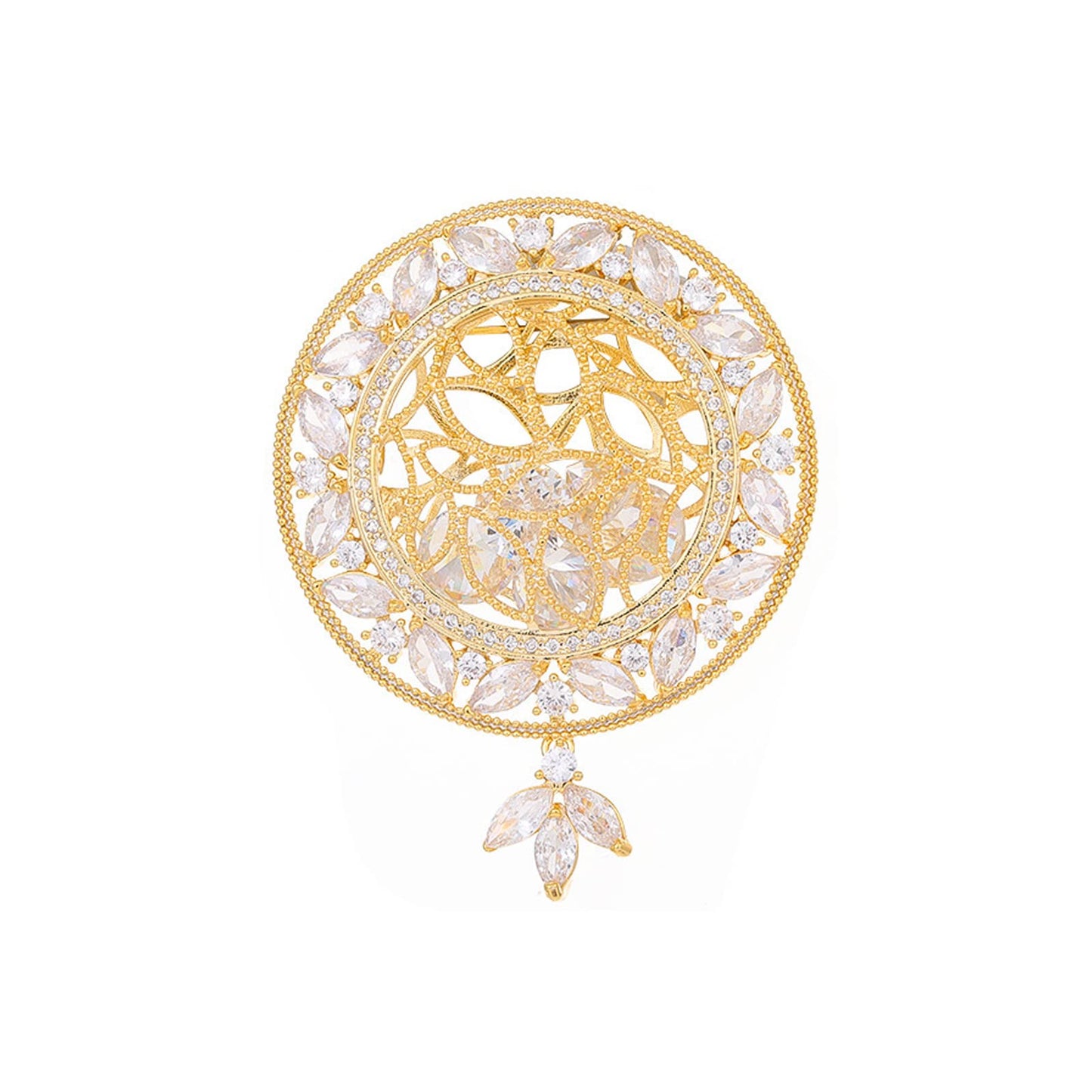 AILONMEI Elegant Pearl Flower Designer Brooch Pins Broches Costume Jewelry For Women Fashion Christmas Gift (Vintage Brooch)